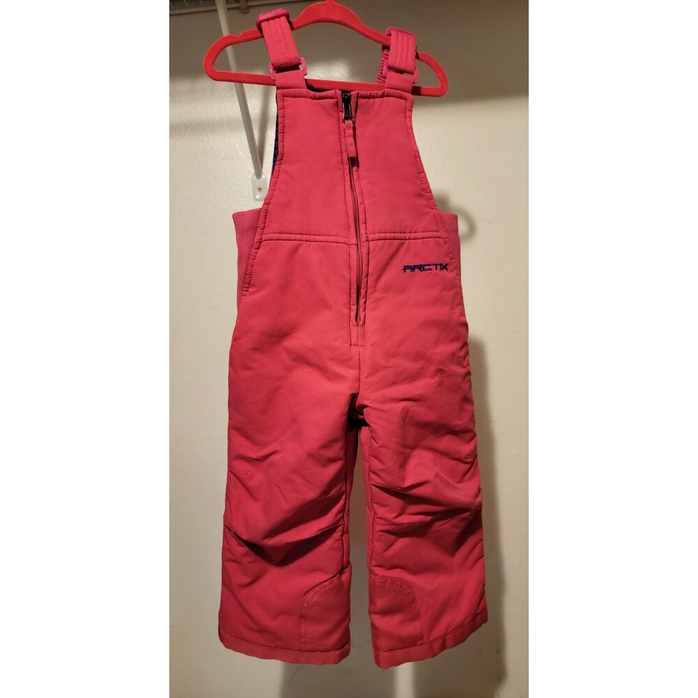 Arctix Pink Snow Bibs Toddler 2T